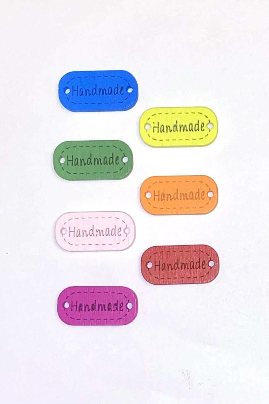 Botones Hand Made Colores Rectangular 24 x 12 mm 10 unid