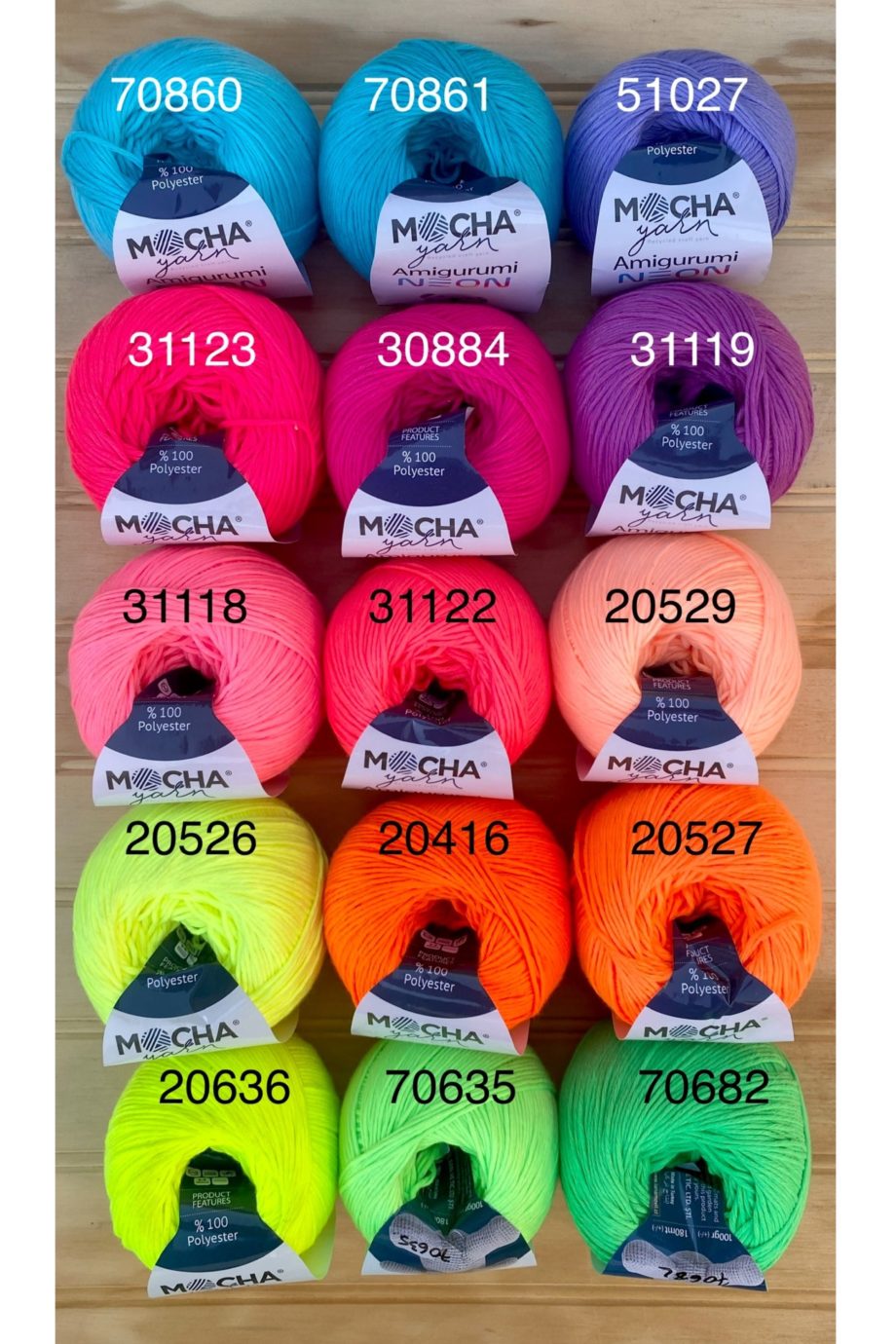 10 Kilos Amigurumi Neon color a elección