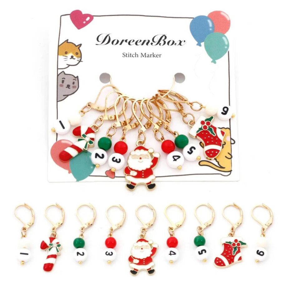 Set marcador punto navidad 9 unid