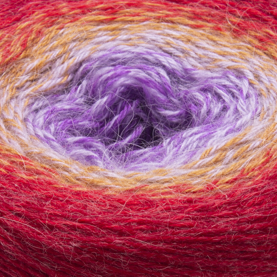 Rojo mostaza morado