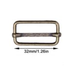 Hebilla pasador deslizante bronce 32 mm 2 unid