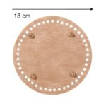 Base para trapillo circular 18 cm imitación cuero