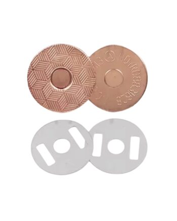 Broche magnético rose gold redondo10 mm 2 unid